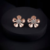 Floral Fantasy Silver Earrings - Diavo Jewels