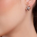 Floral Fantasy Silver Earrings - Diavo Jewels