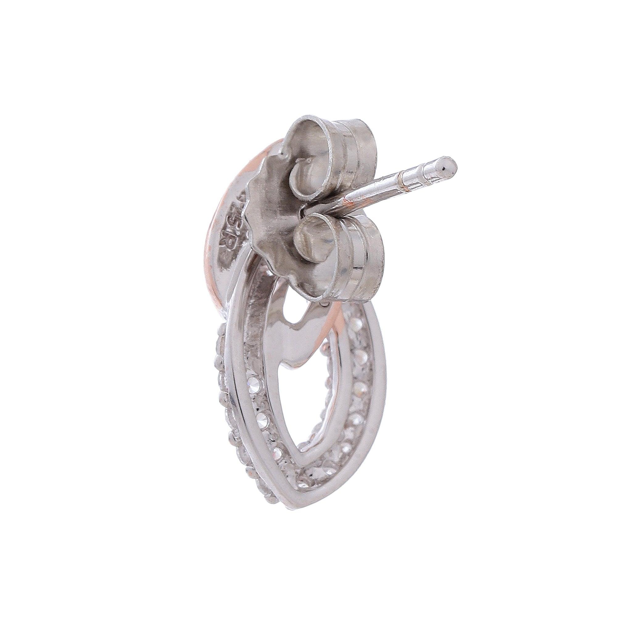 Iridescent Gaze Silver Earrings - Diavo Jewels