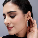 Sleek Sui Dhaga Silver Earrings - Diavo Jewels