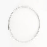 Heart Petals CZ Silver Bangle - Diavo Jewels