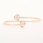 Petite Starlet Sterling Silver Bangle - Diavo Jewels