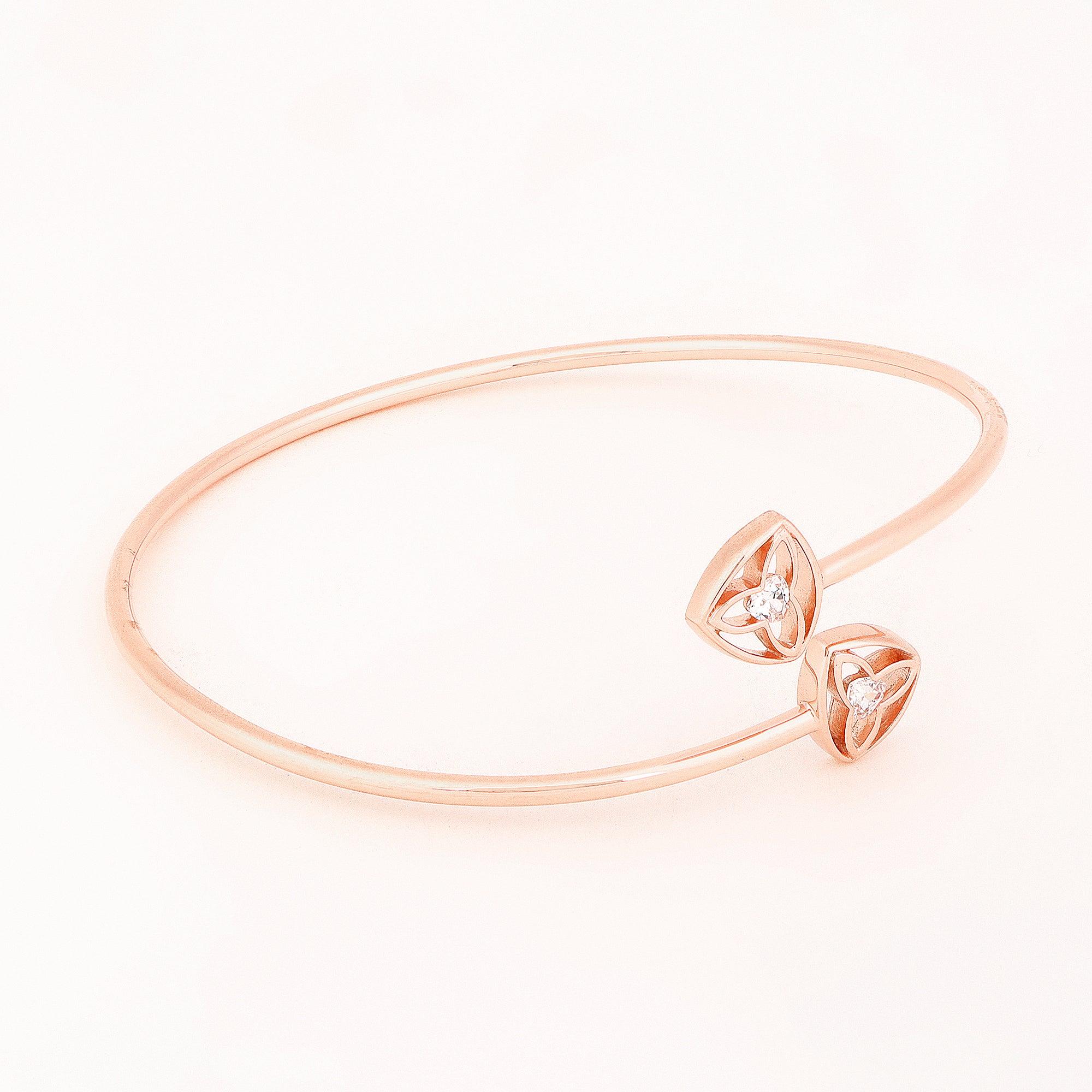 Petite Starlet Sterling Silver Bangle - Diavo Jewels