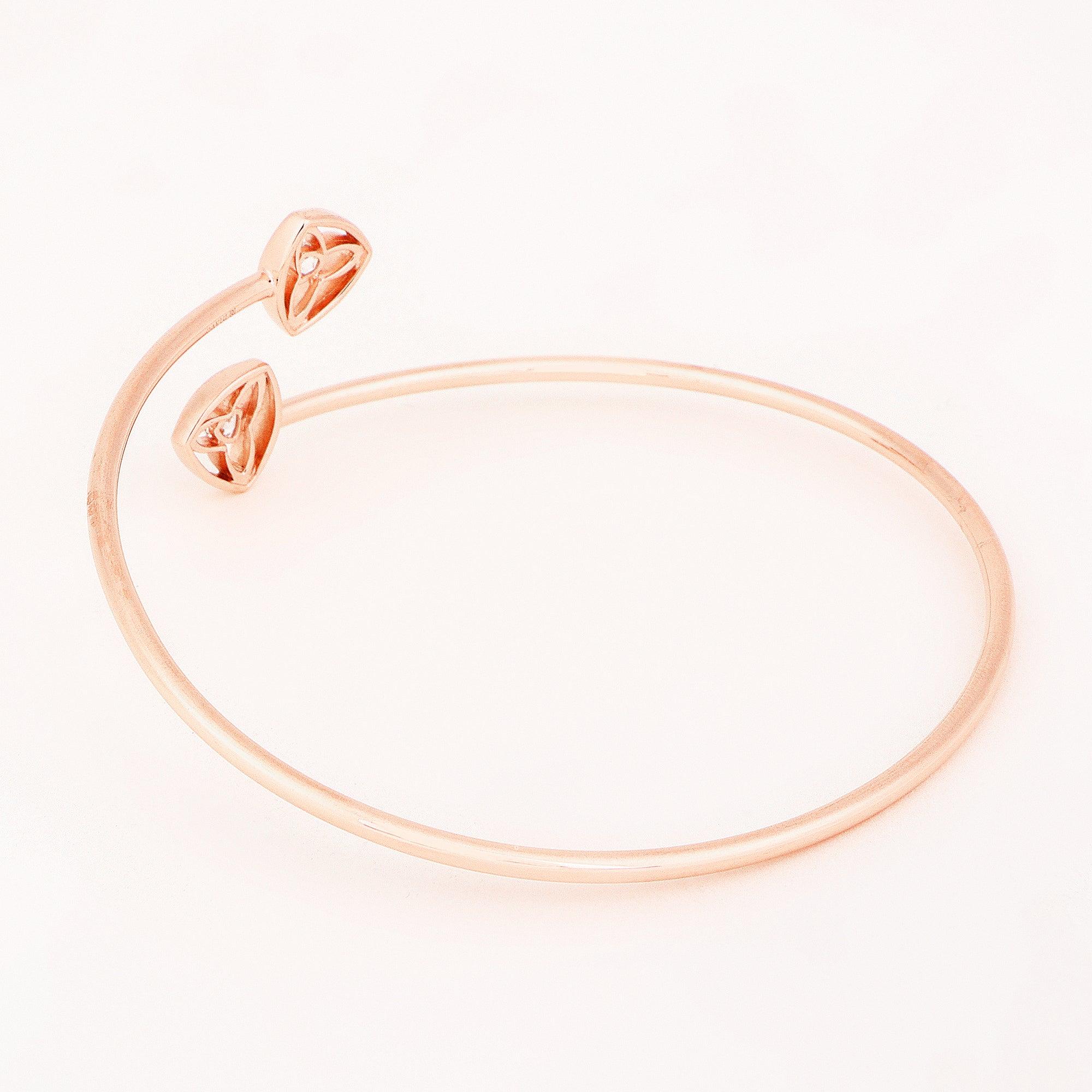 Petite Starlet Sterling Silver Bangle - Diavo Jewels