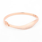Dazzling Zircon Silver Bangle - Diavo Jewels