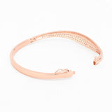 Dazzling Zircon Silver Bangle - Diavo Jewels