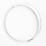 Dazzling Tiered CZ Silver Bangle - Diavo Jewels