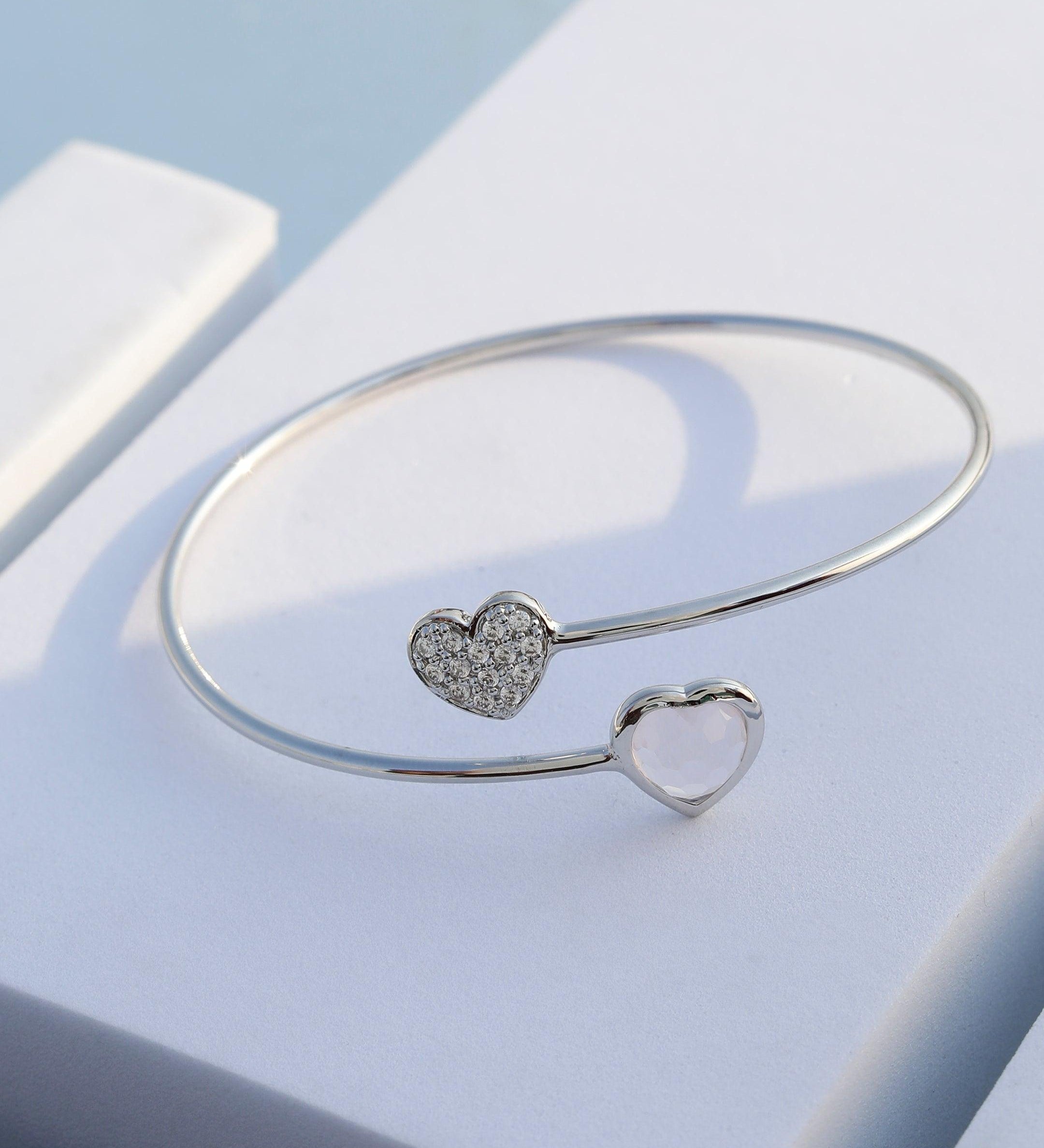 Love Breeze Silver Bangle - Diavo Jewels