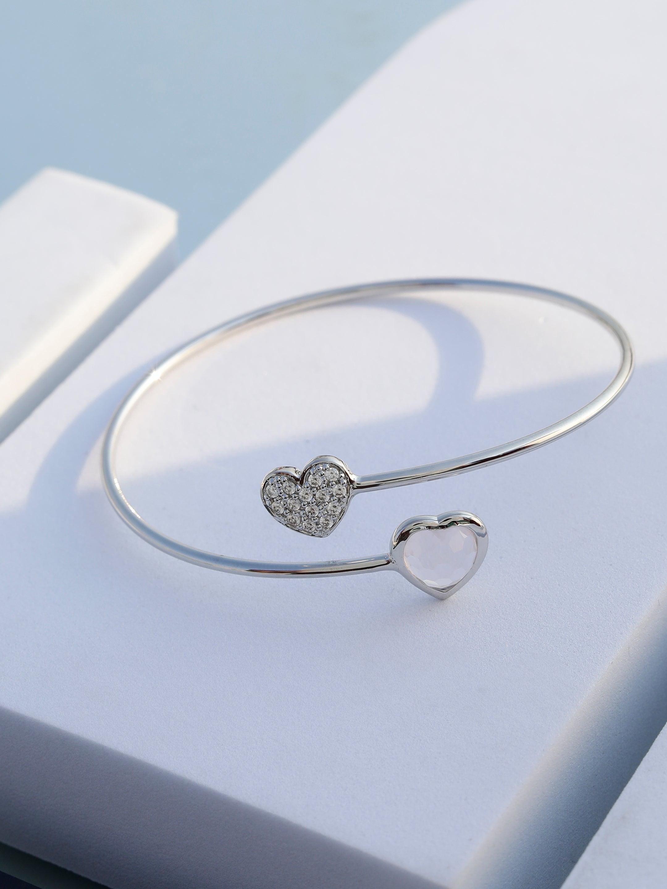 Love Breeze Silver Bangle - Diavo Jewels