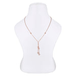 Rosy Circle Cascade Silver Necklace - Diavo Jewels