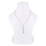 Rosy Circle Cascade Silver Necklace - Diavo Jewels