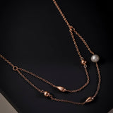 Vogue Layered Silver Necklace - Diavo Jewels