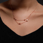 Vogue Layered Silver Necklace - Diavo Jewels