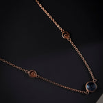 Blue Spinel Elegant Silver Necklace