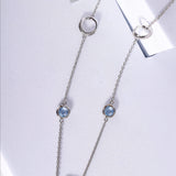 Ethereal Lagoon Silver Necklace - Diavo Jewels