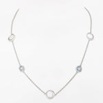 Ethereal Lagoon Silver Necklace - Diavo Jewels