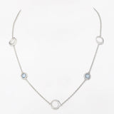 Ethereal Lagoon Silver Necklace - Diavo Jewels