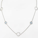 Ethereal Lagoon Silver Necklace - Diavo Jewels