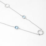 Ethereal Lagoon Silver Necklace - Diavo Jewels