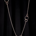 Entwined Rings Silver Necklace - Diavo Jewels