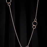 Entwined Rings Silver Necklace - Diavo Jewels