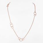 Entwined Rings Silver Necklace - Diavo Jewels