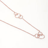 Entwined Rings Silver Necklace - Diavo Jewels