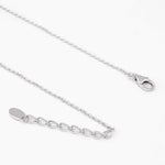 Dazzling Quintet CZ Silver Necklace - Diavo Jewels