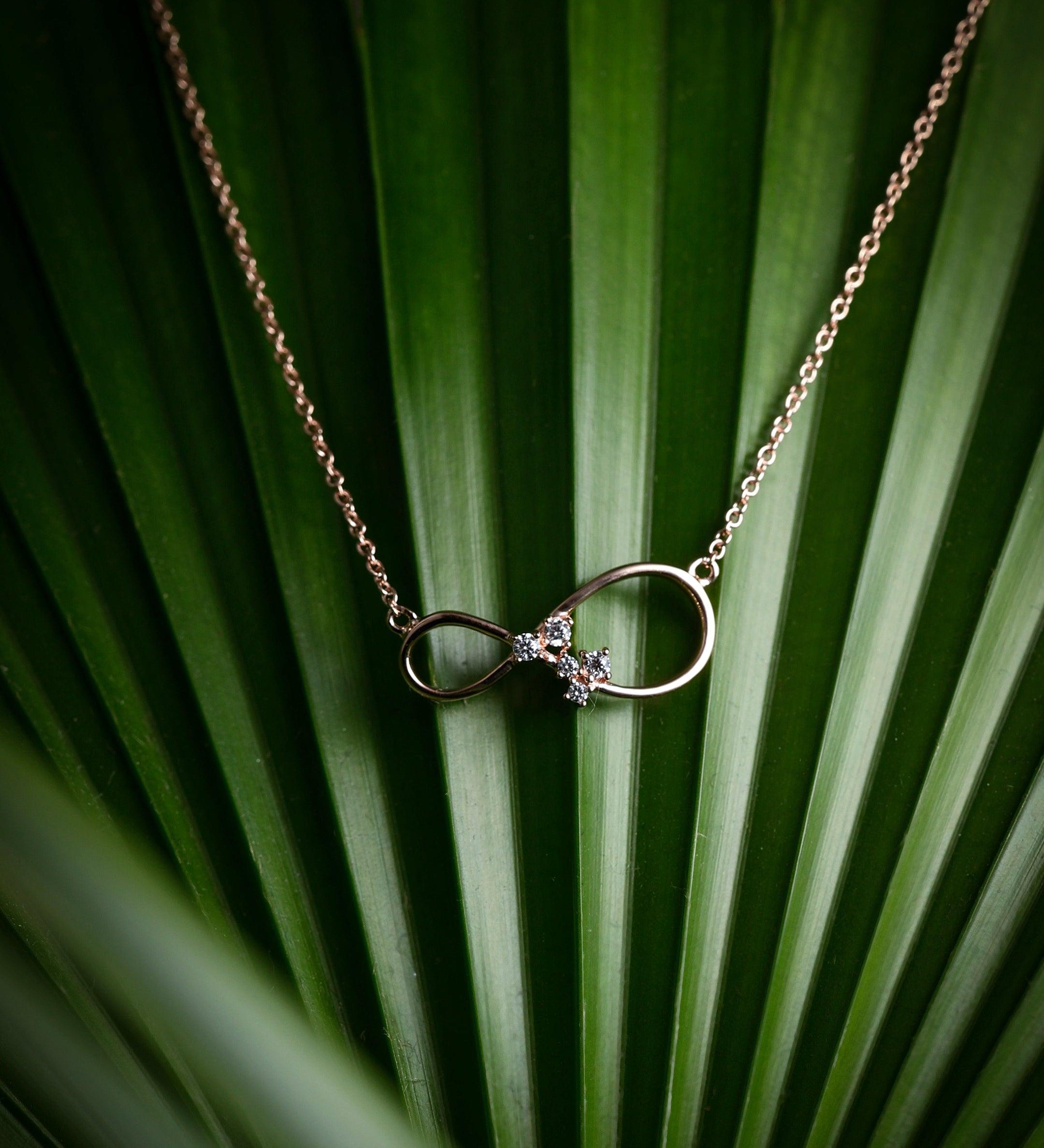 Eternal Love Infinity Silver Necklace - Diavo Jewels