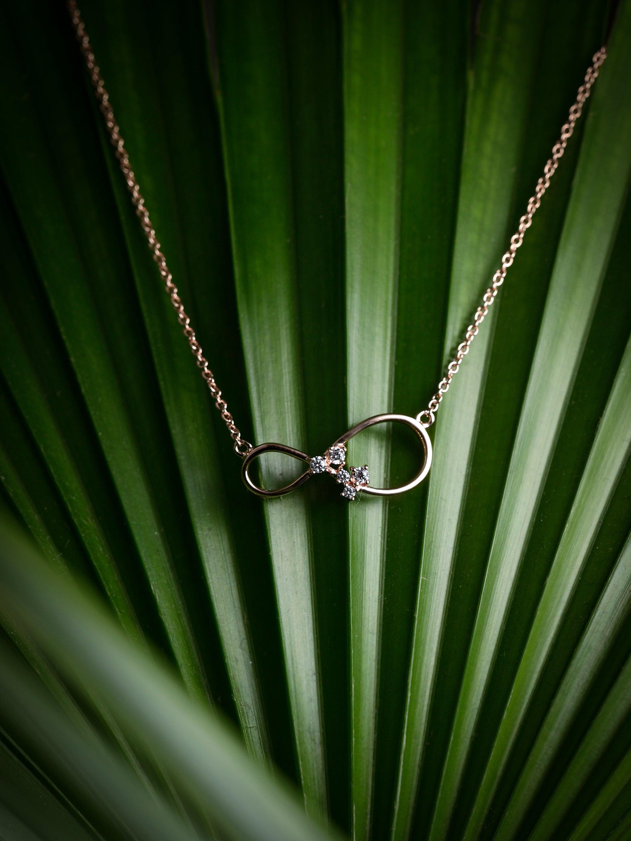 Eternal Love Infinity Silver Necklace - Diavo Jewels