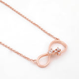 Eternal Love Infinity Silver Necklace - Diavo Jewels