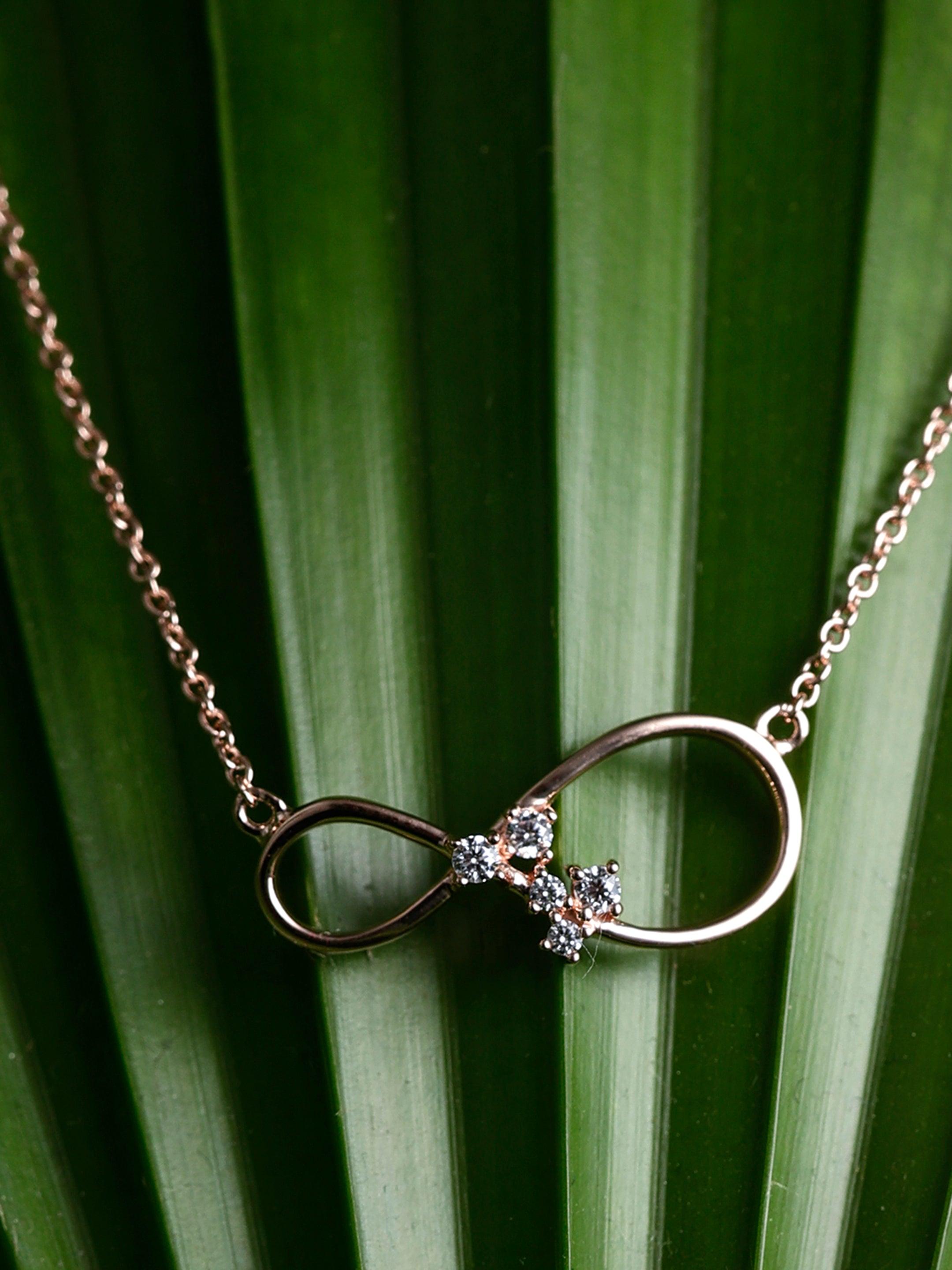 Eternal Love Infinity Silver Necklace - Diavo Jewels