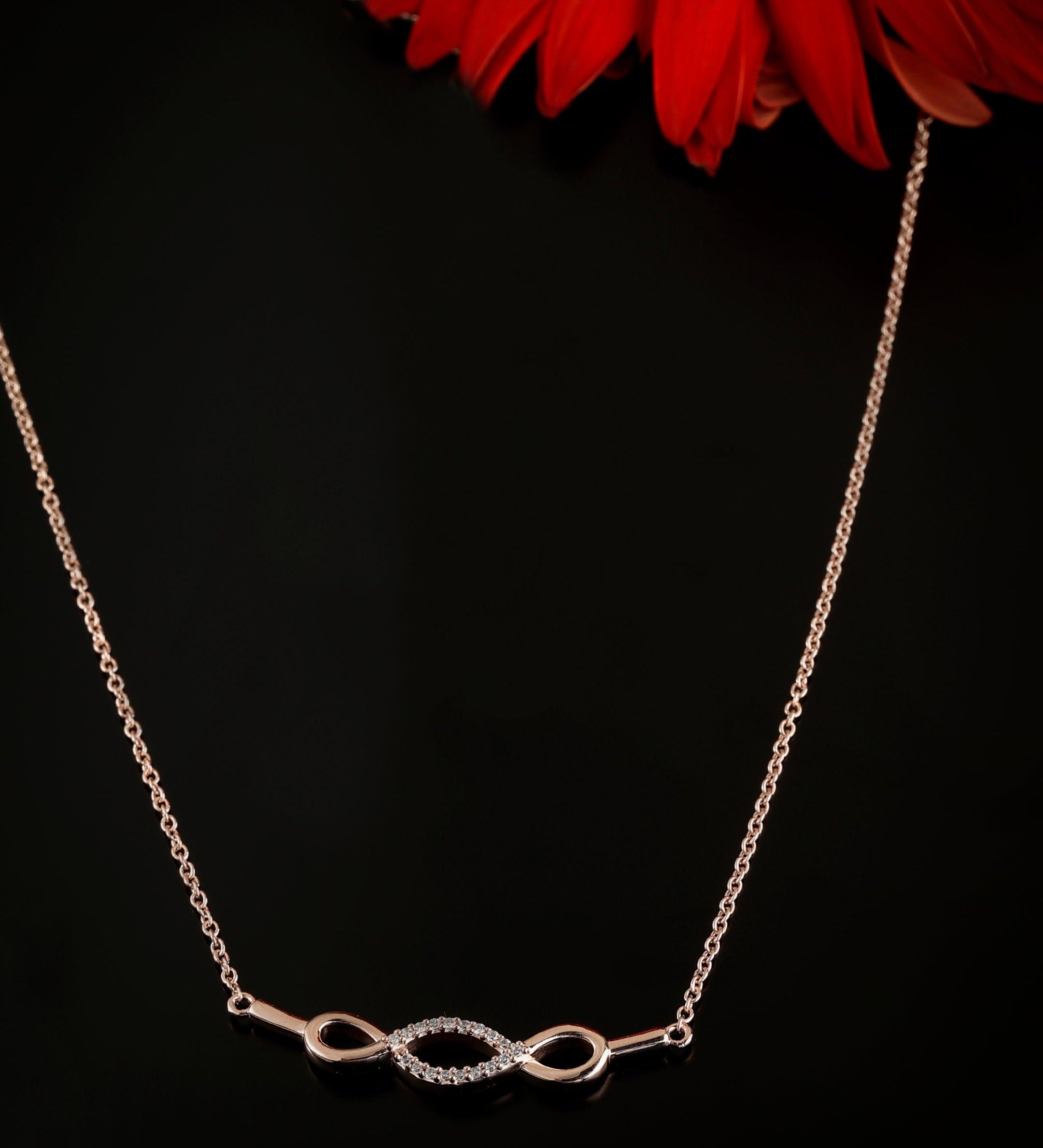 Trinity Interconnected Silver Necklace - Diavo Jewels