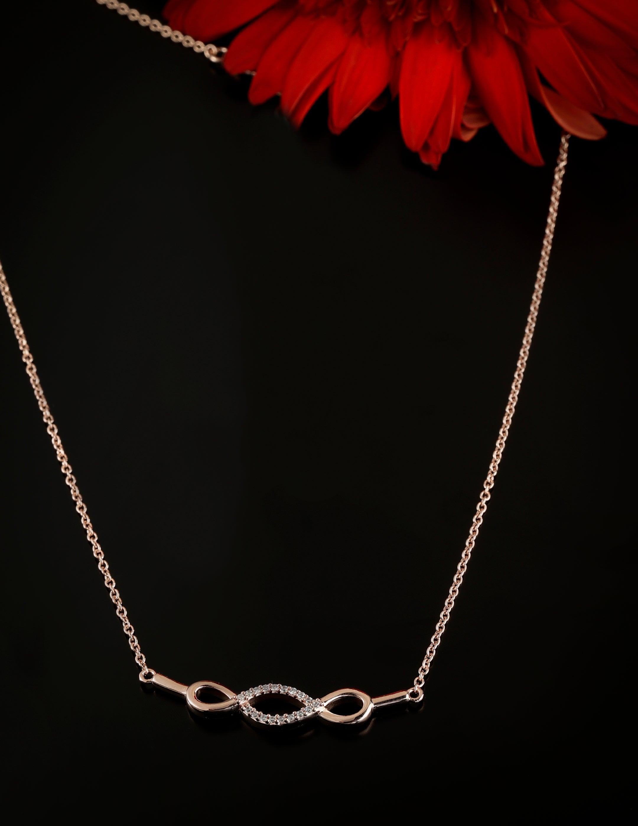 Trinity Interconnected Silver Necklace - Diavo Jewels