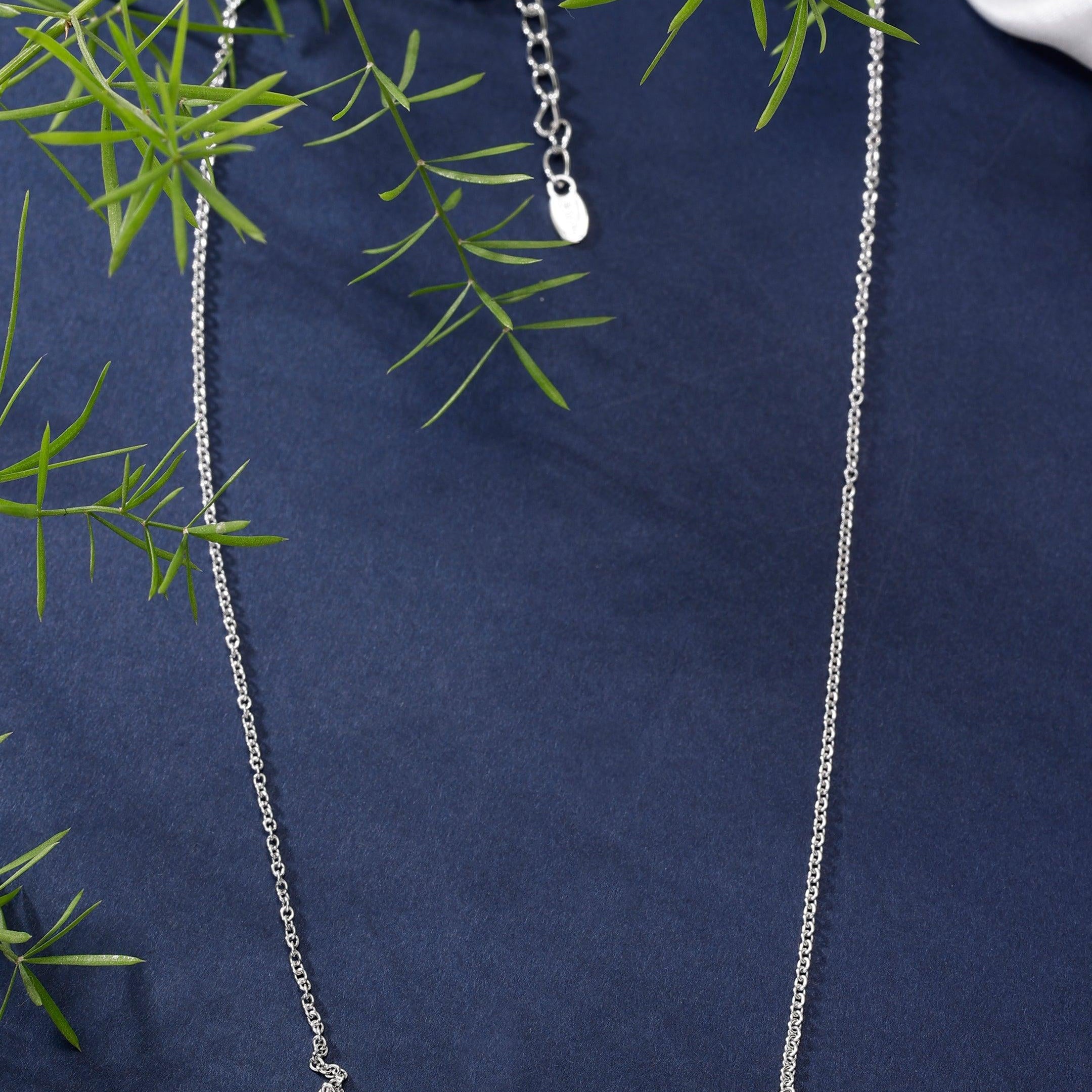 Zenith Luxe Silver Necklace - Diavo Jewels