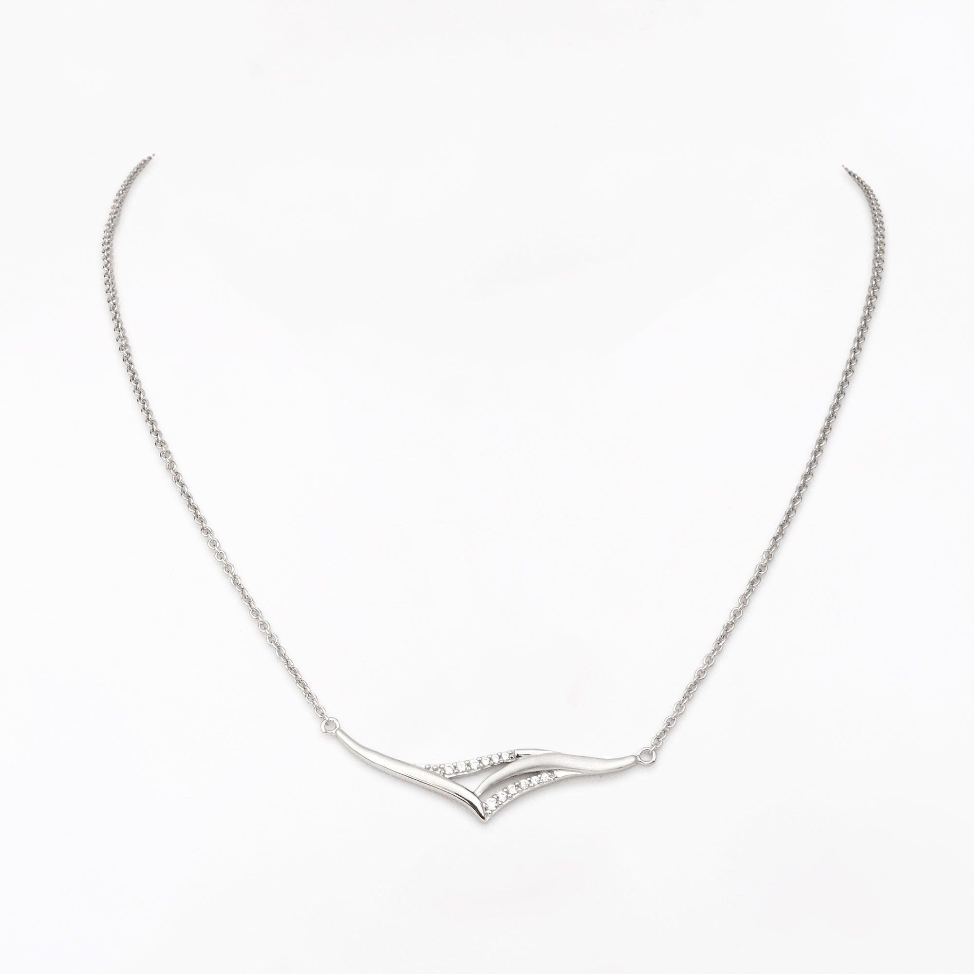Zenith Luxe Silver Necklace - Diavo Jewels