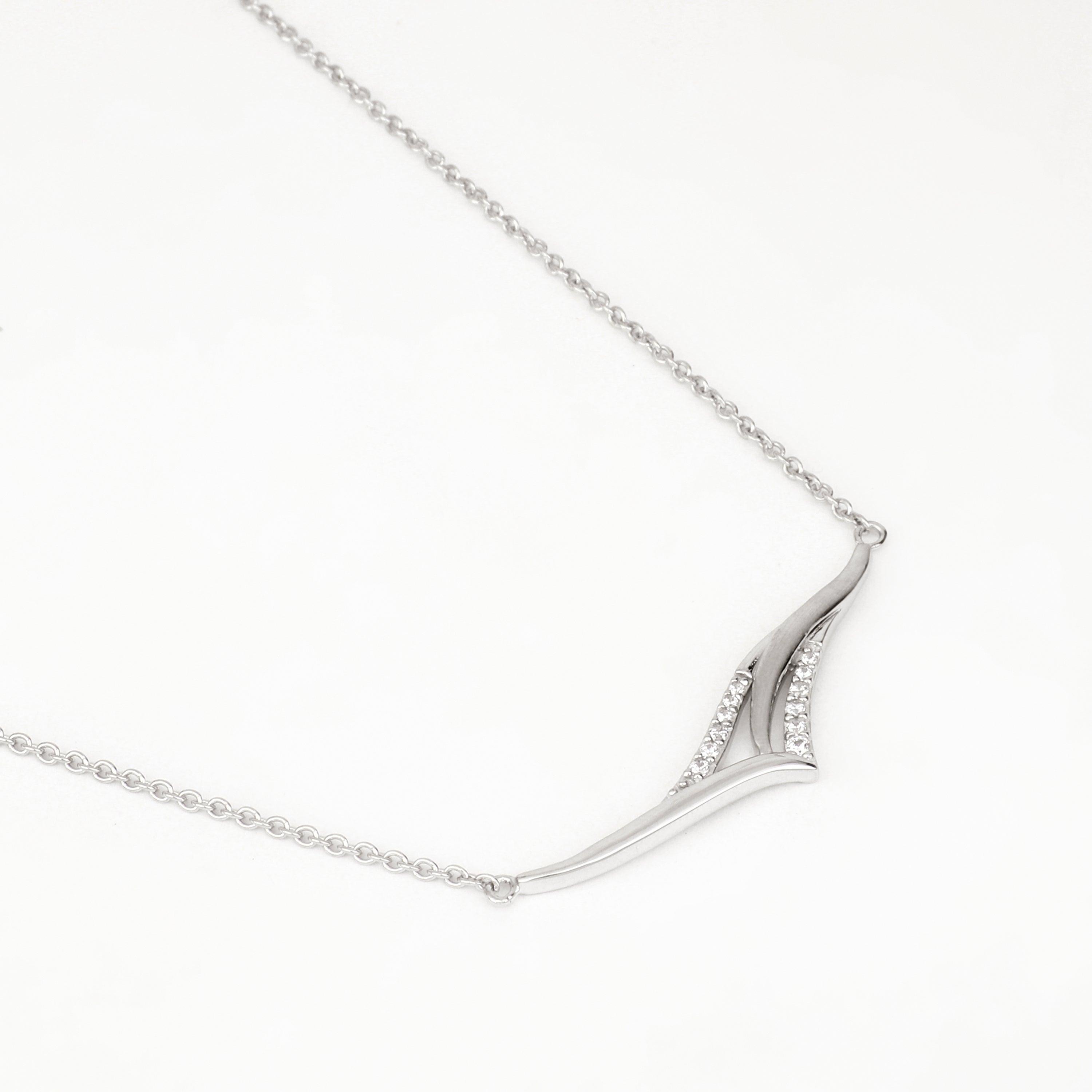 Zenith Luxe Silver Necklace - Diavo Jewels