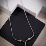 Whimsical Flora Trio Silver Necklace - Diavo Jewels