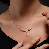 Whimsical Flora Trio Silver Necklace - Diavo Jewels