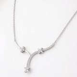 Whimsical Flora Trio Silver Necklace - Diavo Jewels