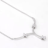 Whimsical Flora Trio Silver Necklace - Diavo Jewels