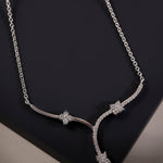 Whimsical Flora Trio Silver Necklace - Diavo Jewels