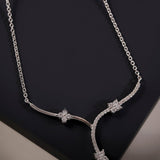 Whimsical Flora Trio Silver Necklace - Diavo Jewels