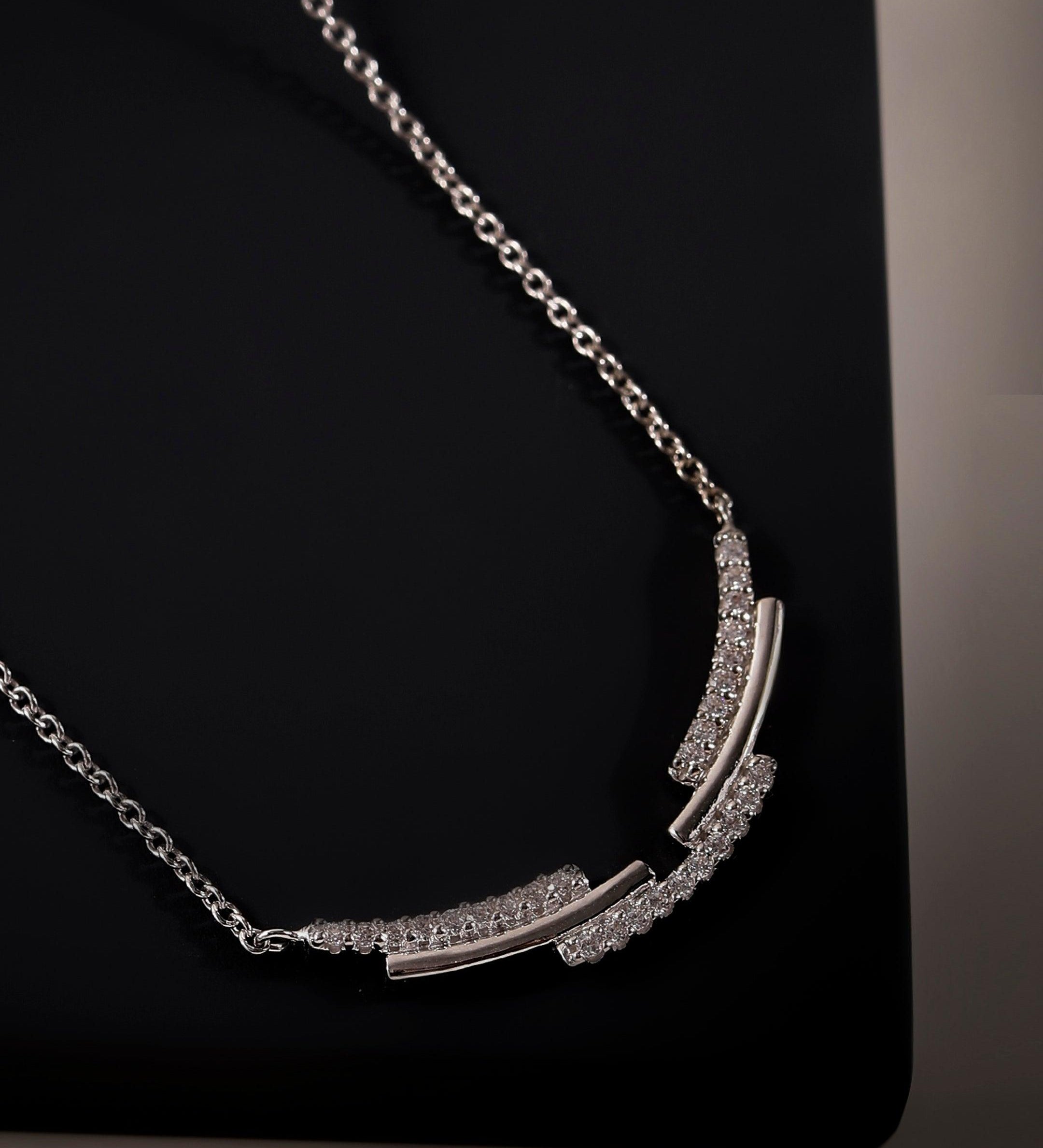 Stairs of Dreams Silver Necklace - Diavo Jewels