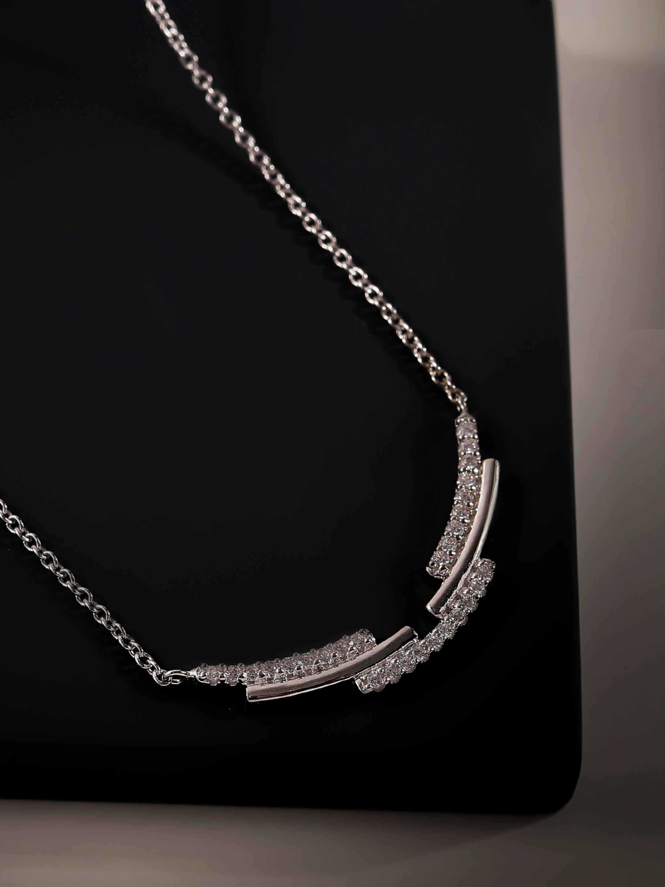 Stairs of Dreams Silver Necklace - Diavo Jewels