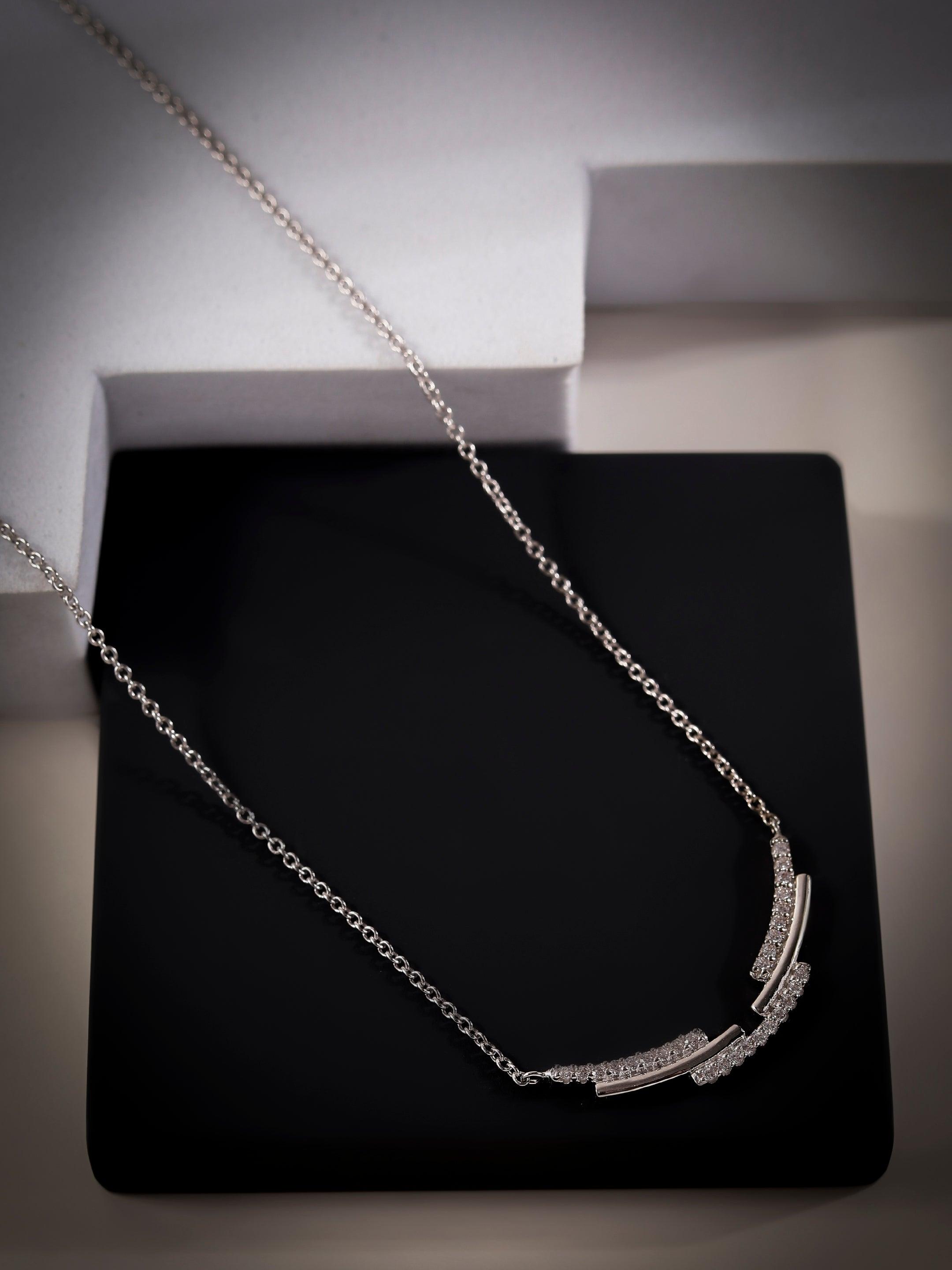 Stairs of Dreams Silver Necklace - Diavo Jewels