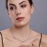 Flowers of Love Silver Necklace - Diavo Jewels