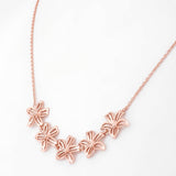 Floral Cascade Silver Necklace - Diavo Jewels