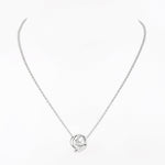 Rosy Radiant Rhodium Plated Silver Necklace - Diavo Jewels