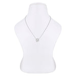 Rosy Radiant Rhodium Plated Silver Necklace - Diavo Jewels